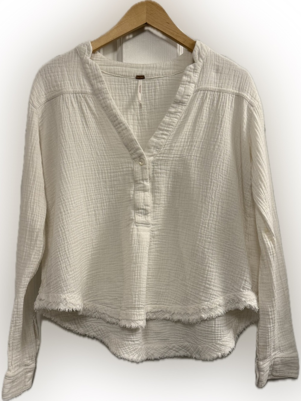 FREE PEOPLE gauzy blouse